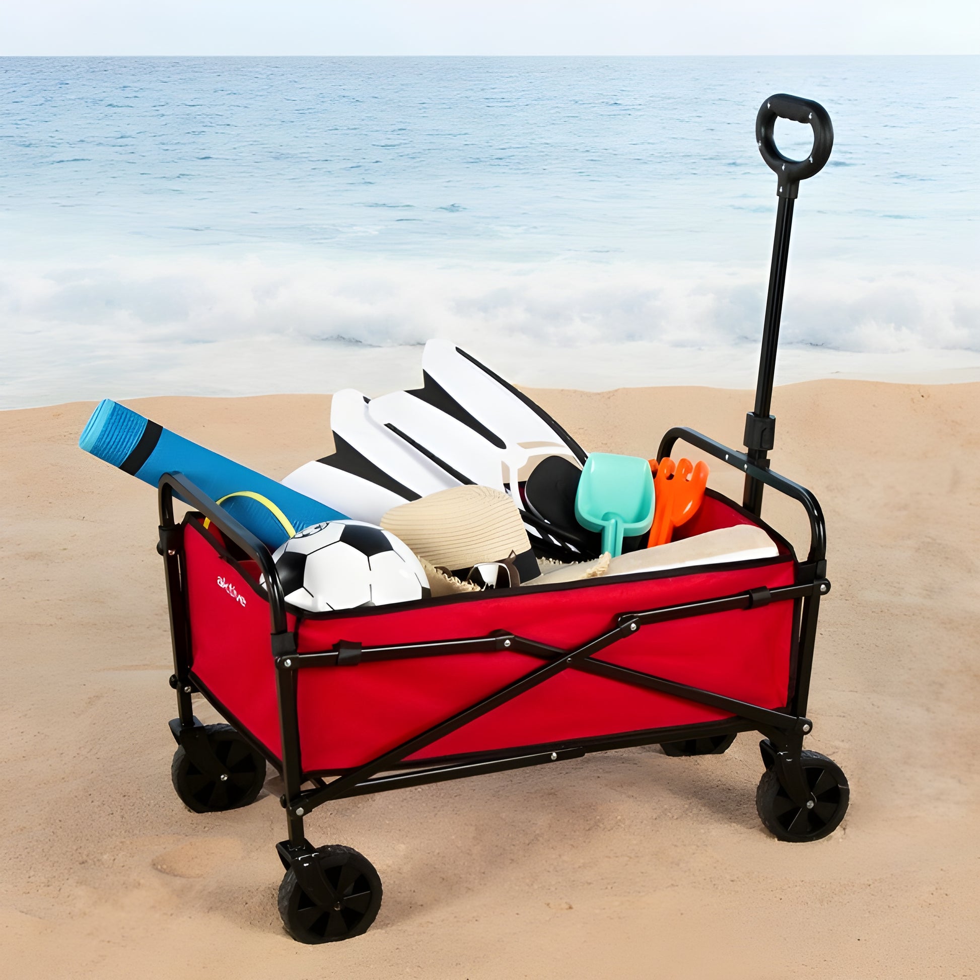 Mehrzweckwagen Aktive Rot 65 x 40 x 48 cm Biegsam Strand