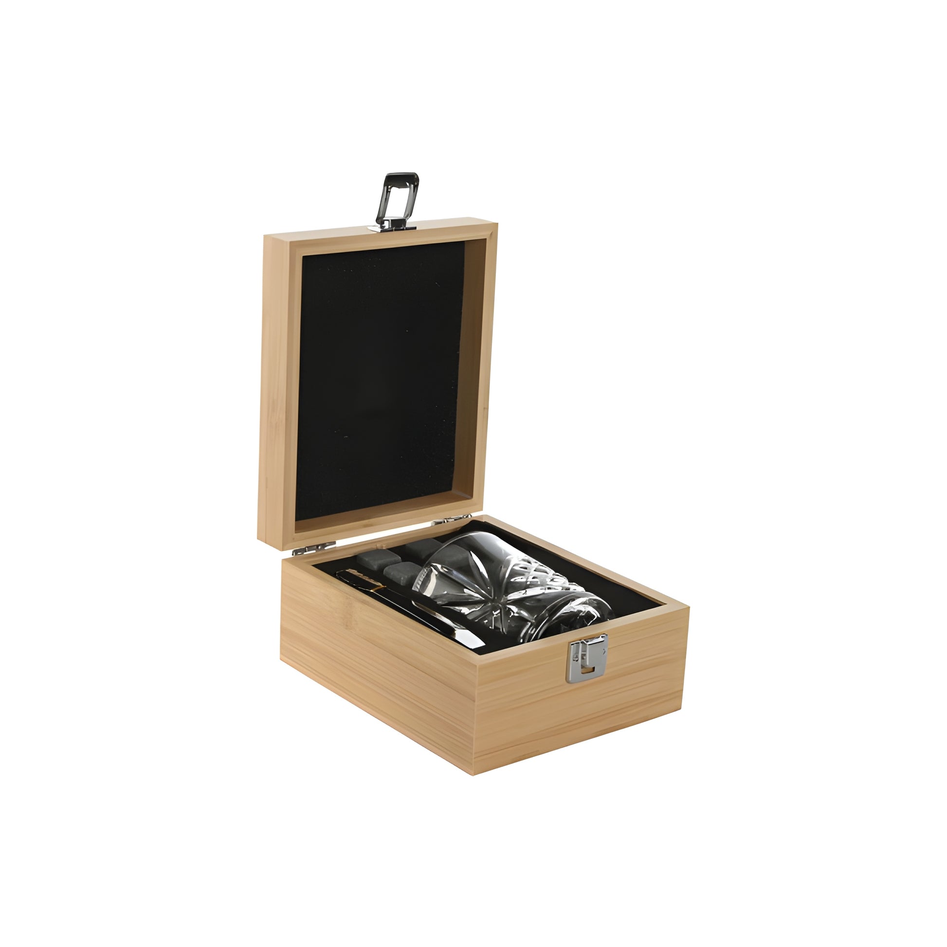Whisky Home ESPRIT natürlich Bambus Kristall