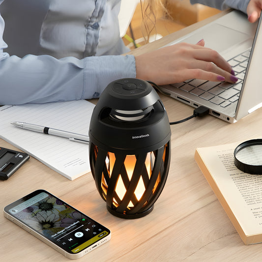 Kabelloser Lautsprecher mit LED-Flammeneffekt Spekkle