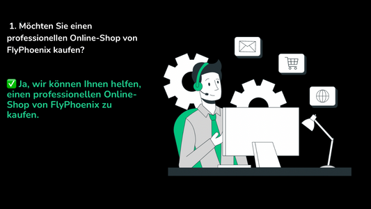 Professioneller Online-Shop mit höchster Qualität - Erhalten Sie jetzt den erstklassigen Service zur Erstellung eines professionellen Online-Shops von FlyPhoenix