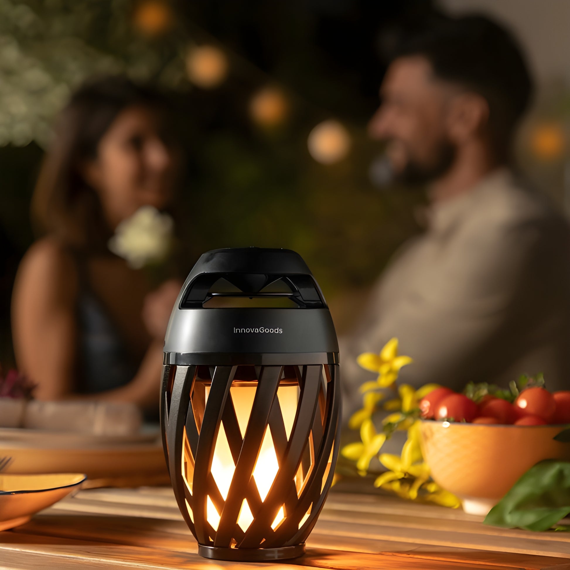 Kabelloser Lautsprecher mit LED-Flammeneffekt Spekkle