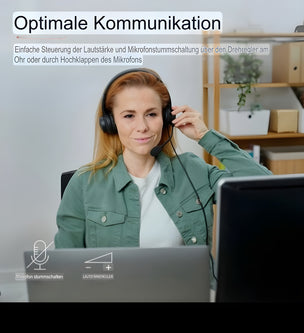 Kopfhörer mit Mikrofon Trust 25087 Schwarz