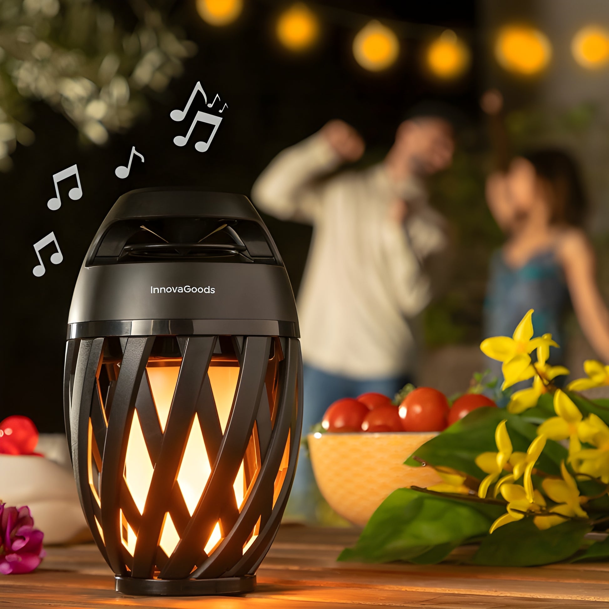 Kabelloser Lautsprecher mit LED-Flammeneffekt Spekkle