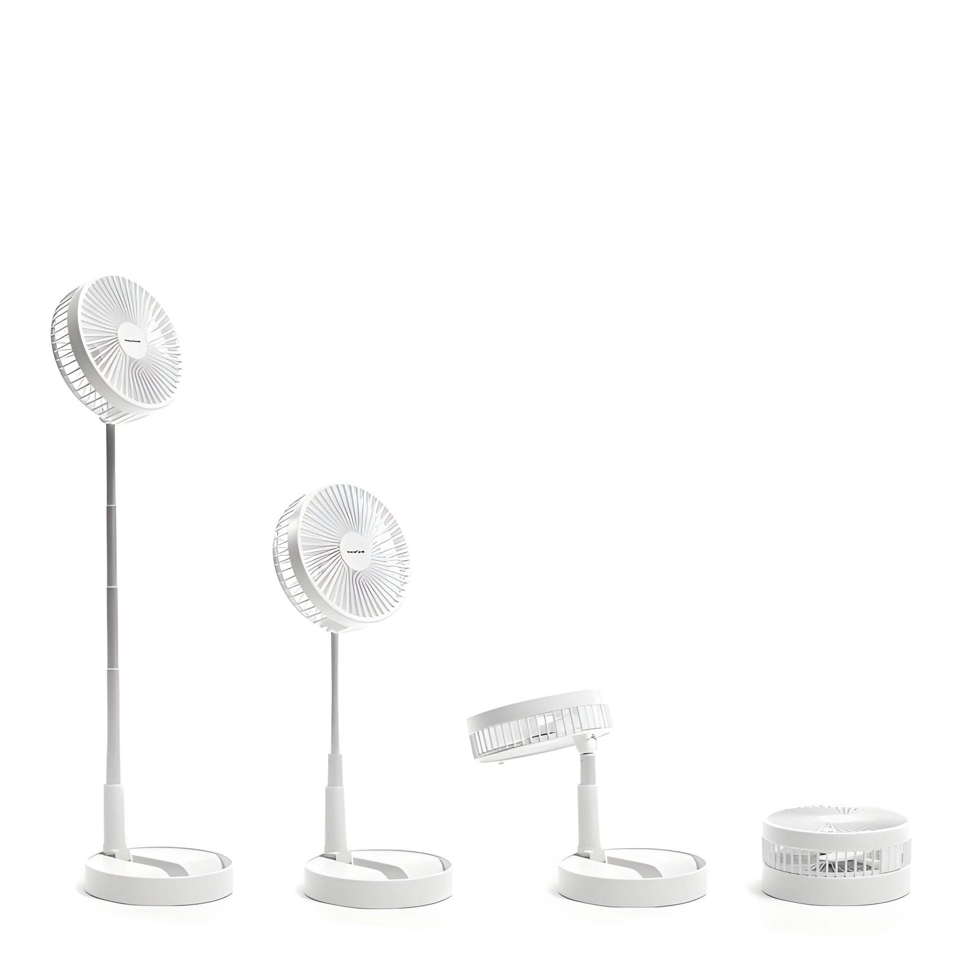faltbarer wiederaufladbarer 3-in-1-ventilator fandle ø7,7'' 7200 mah