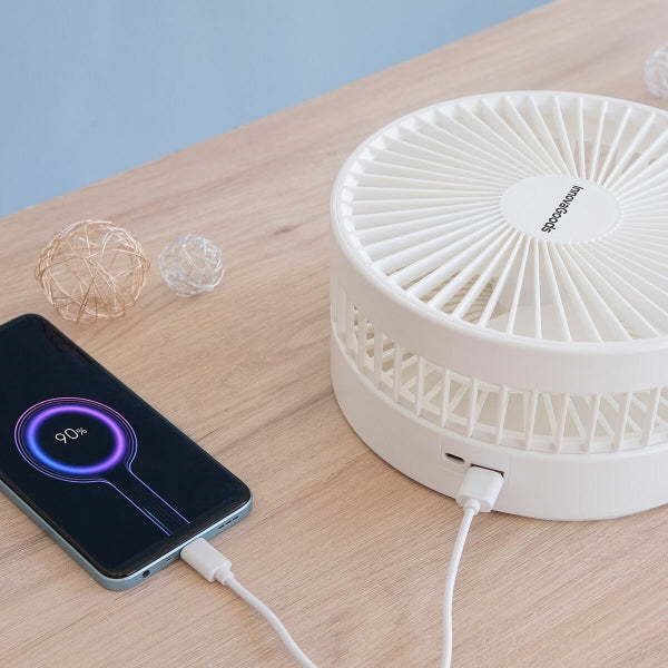 faltbarer wiederaufladbarer 3-in-1-ventilator fandle ø7,7'' 7200 mah