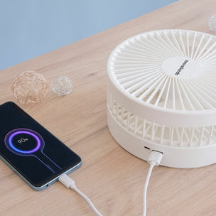 faltbarer wiederaufladbarer 3-in-1-ventilator fandle ø7,7'' 7200 mah