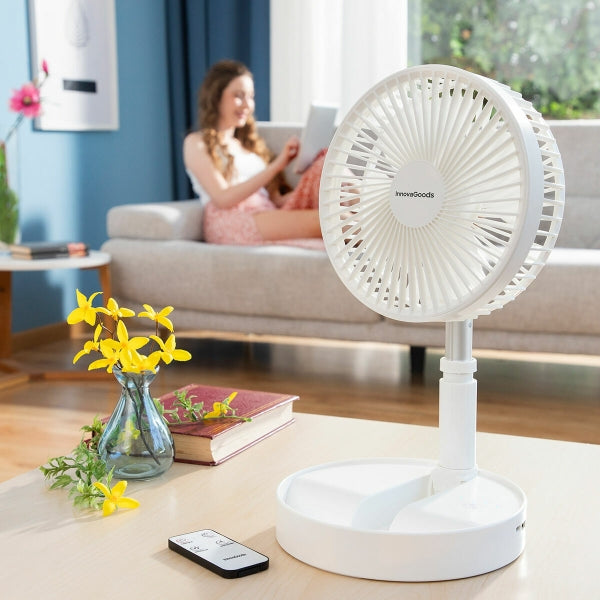 faltbarer wiederaufladbarer 3-in-1-ventilator fandle ø7,7'' 7200 mah