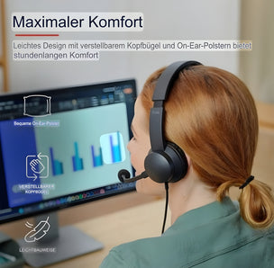 Kopfhörer mit Mikrofon Trust 25087 Schwarz