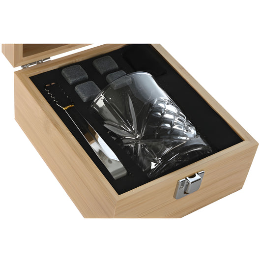 Whisky Home ESPRIT natürlich Bambus Kristall