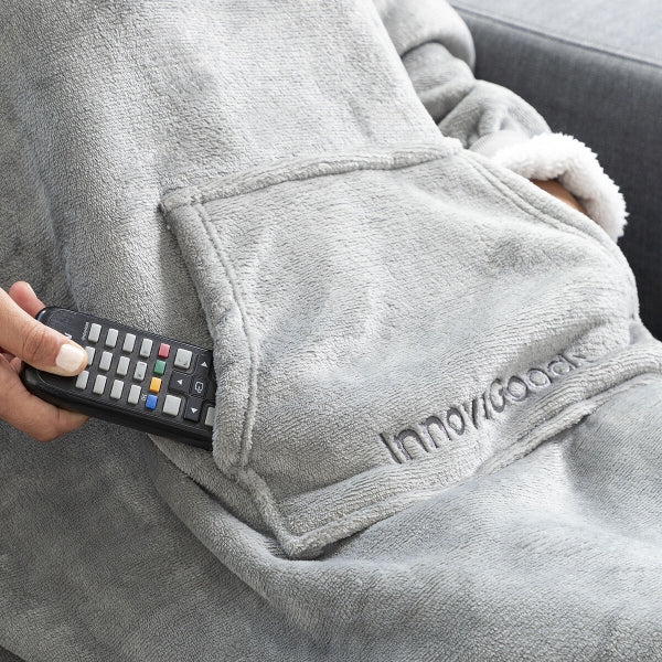 Übergroßes mit Fleece gefütterte Kapuzendecke