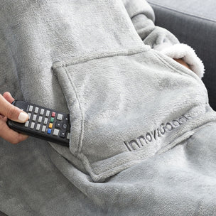 Übergroßes mit Fleece gefütterte Kapuzendecke