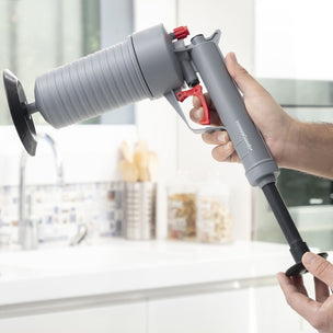 Universelle Pressluftpistole zur Abflussreiniung, mit Adaptern KlinGun