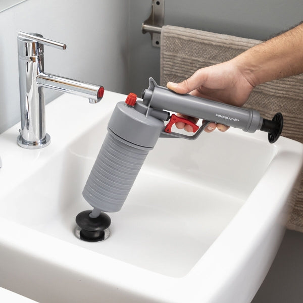 Universelle Pressluftpistole zur Abflussreiniung, mit Adaptern KlinGun