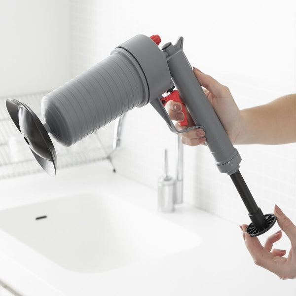 Universelle Pressluftpistole zur Abflussreiniung, mit Adaptern KlinGun